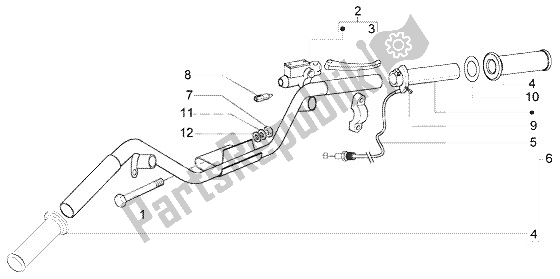 Toutes les pièces pour le Pièces Détachées Guidon (2) du Vespa LX 50 4T 2005