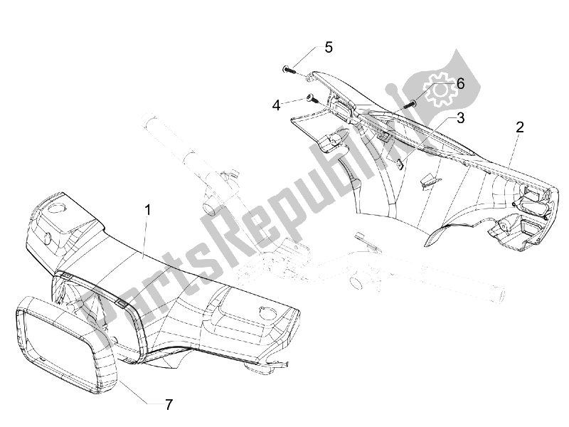 Toutes les pièces pour le Couvertures De Guidon du Vespa S 50 4T 4V College USA 2008