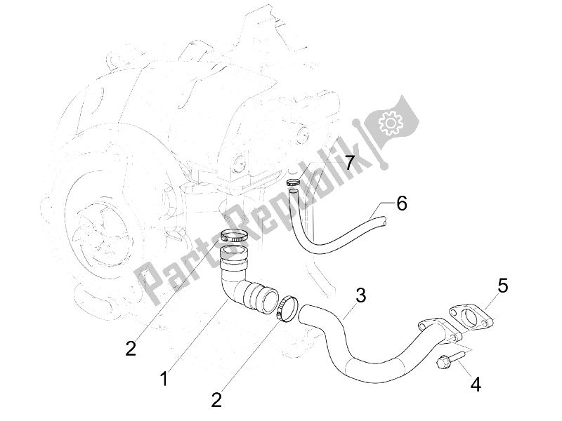 Todas las partes para Caja De Aire Secundaria de Vespa Granturismo 125 L Potenziato 2005