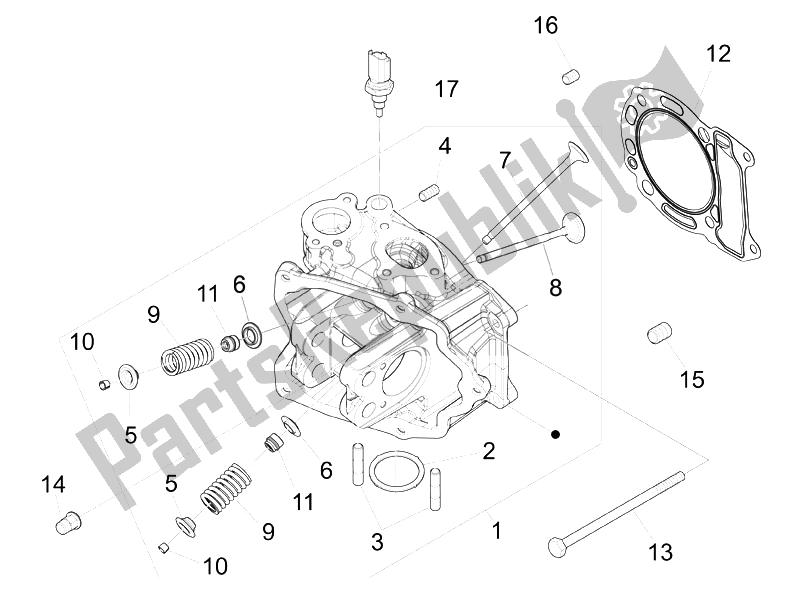 Tutte le parti per il Unità Principale - Valvola del Vespa LX 150 4T IE Touring 2010