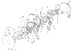 Front glove-box - Knee-guard panel