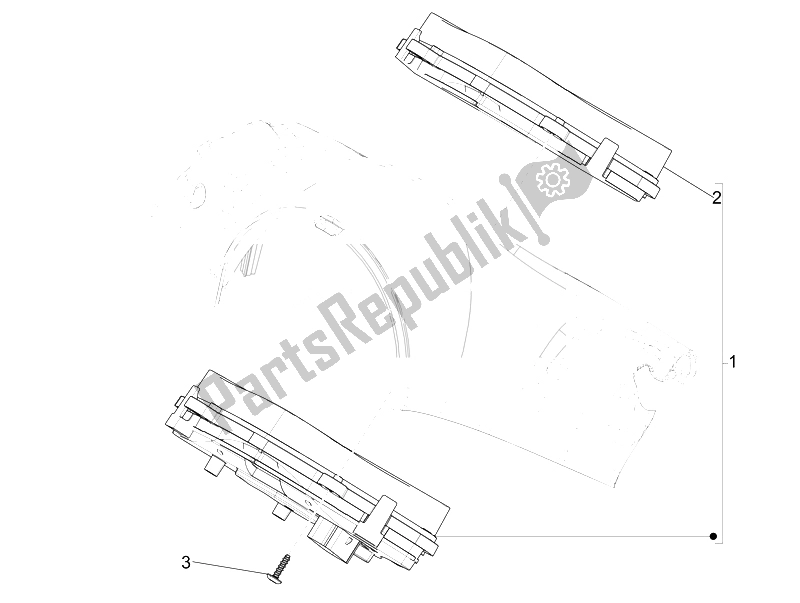 Tutte le parti per il Quadro Strumenti-quadro Comandi del Vespa 125 4T 3V IE Primavera 2014