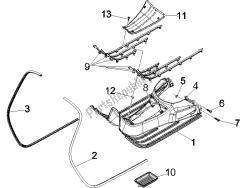 Central cover - Footrests