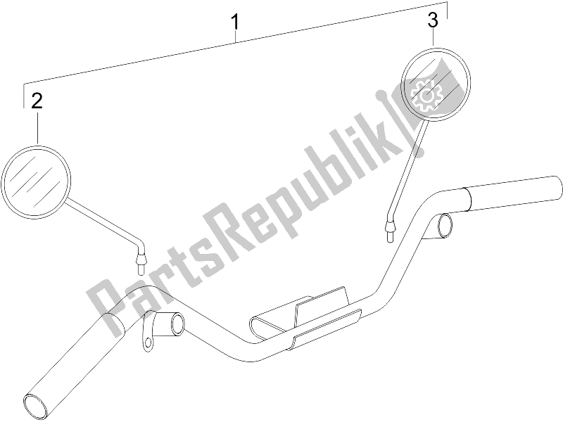 Toutes les pièces pour le Miroir (s) De Conduite du Vespa LX 150 4T 2006