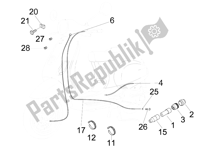 Toutes les pièces pour le Transmissions du Vespa LX 50 2T D 2005