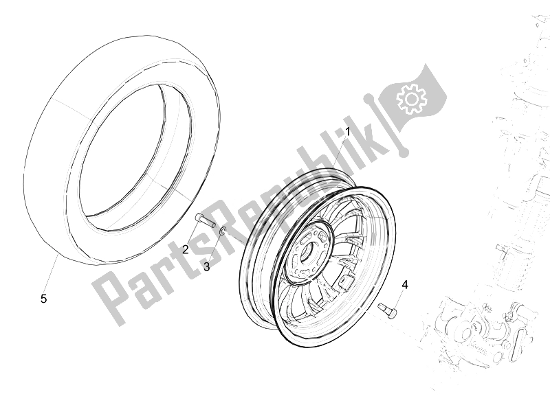All parts for the ?????? ? P?? St? Of the Vespa Sprint 125 4T 3V IE 2014