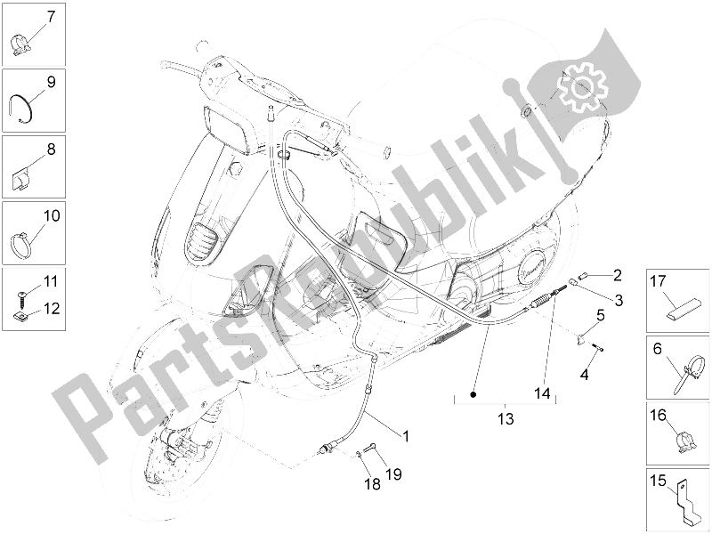 Toutes les pièces pour le Transmissions du Vespa S 150 4T 3V IE Vietnam 2012