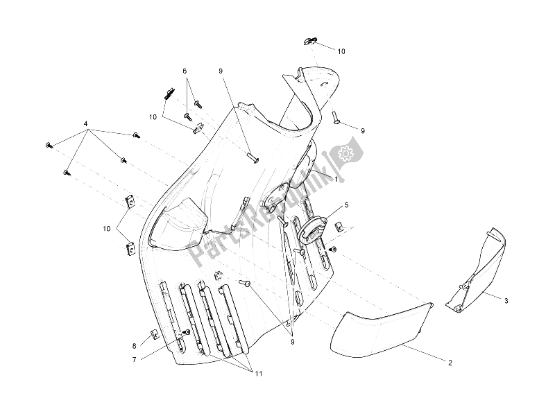 Toutes les pièces pour le Boîte à Gants Avant - Panneau De Protection Des Genoux du Vespa S 150 4T 2V IE E3 College 2009