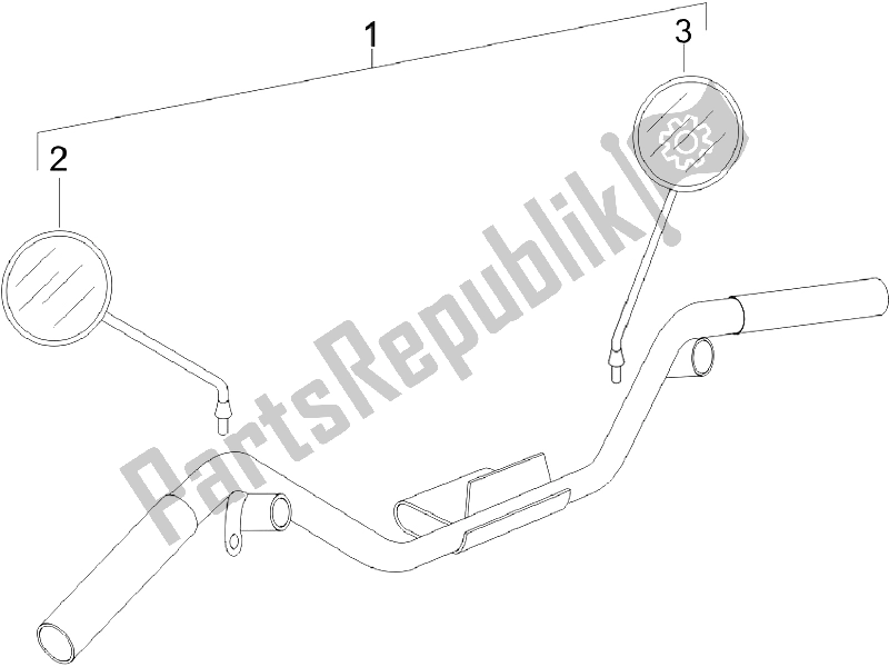 Wszystkie części do Lusterko / A Jazdy Vespa LX 150 4T E3 Vietnam 2009