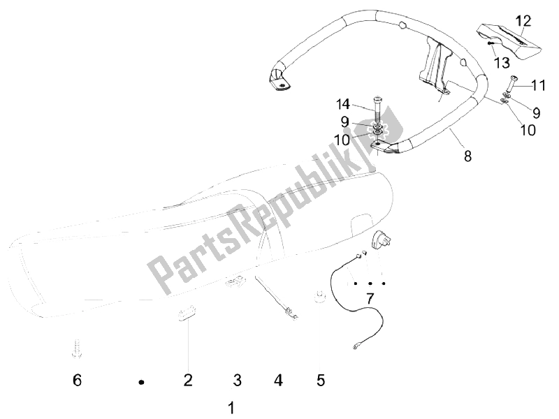 Toutes les pièces pour le Selle / Sièges du Vespa S 125 4T IE E3 Vietnam 2011