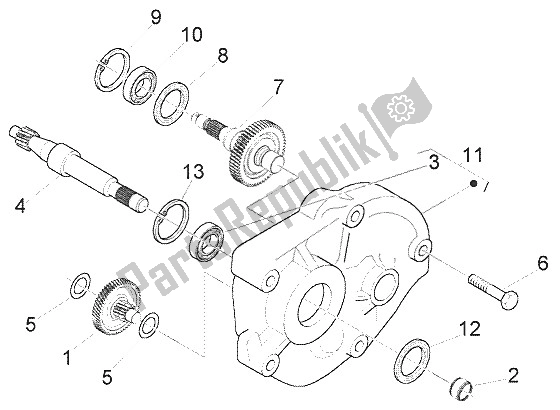 Toutes les pièces pour le Arbre De Roue Arrière du Vespa LX 50 2T 2005