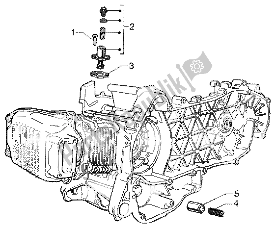 Tutte le parti per il Valvola By-pass Tendicatena del Vespa ET4 125 Leader 2000