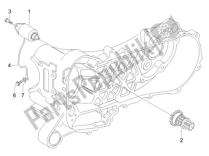 Tutte le parti per il Stater - Avviamento Elettrico del Vespa Granturismo 125 L E3 2006