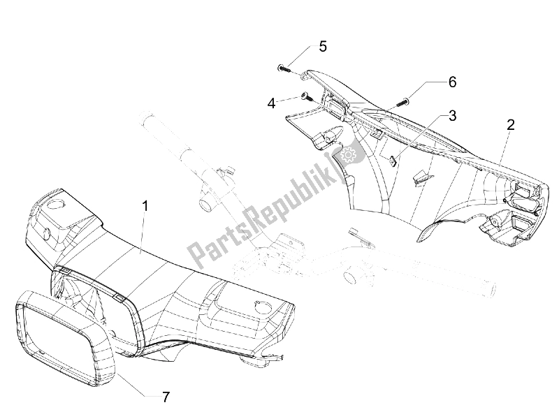 Tutte le parti per il Coperture Per Manubri del Vespa S 150 4T 2008