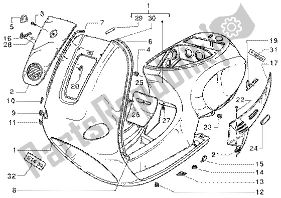 Wszystkie części do Podwozie Vespa ET4 50 2002