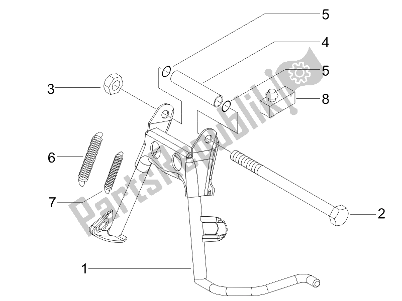 Toutes les pièces pour le Cavalletto / I du Vespa LX 50 4T USA 2008