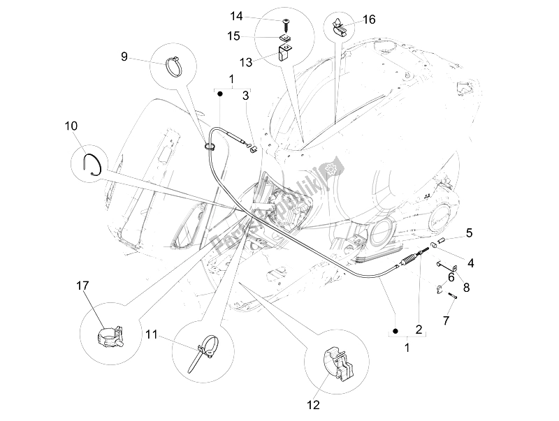 Toutes les pièces pour le Transmissions du Vespa Sprint 50 4T 4V USA 2014