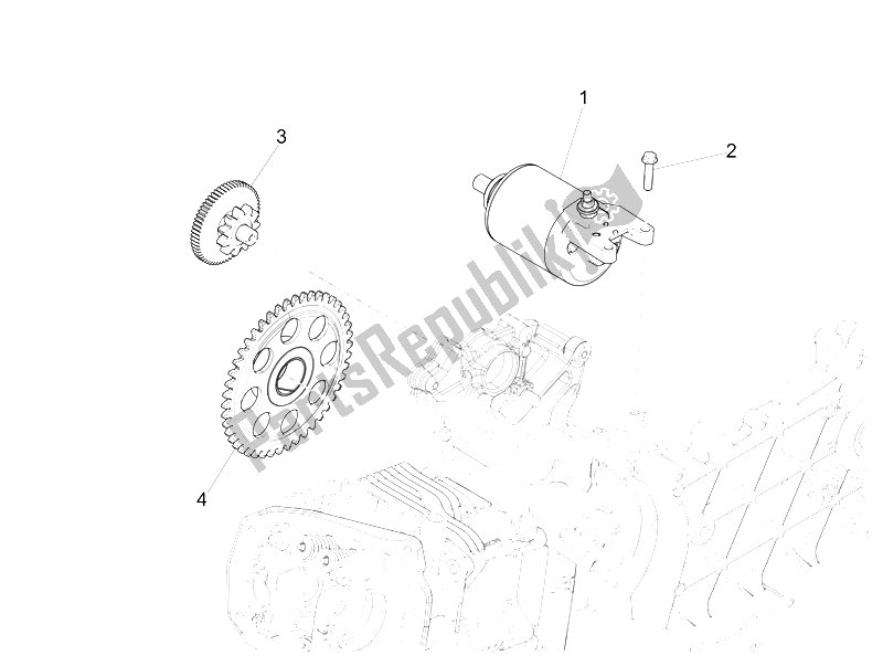 All parts for the Stater - Electric Starter of the Vespa 946 125 2015