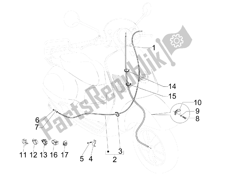 Toutes les pièces pour le Transmissions du Vespa LXV 125 4T Navy E3 2007