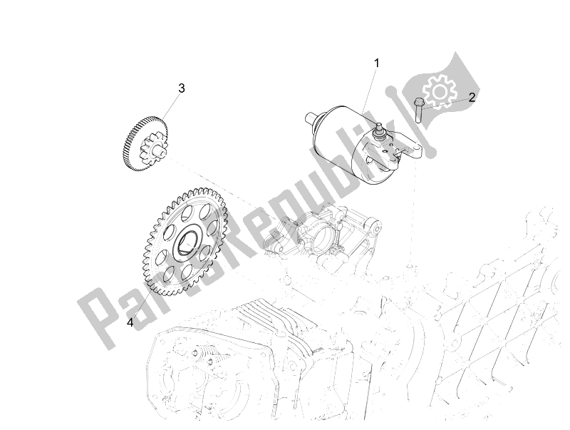 Wszystkie części do Stater - Rozrusznik Elektryczny Vespa 946 125 2014
