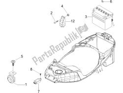 interruttori del telecomando - batteria - avvisatore acustico