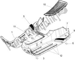 Central cover - Footrests