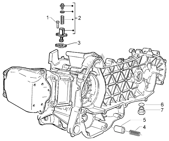 Toutes les pièces pour le Tendeur De Chaîne By-pass Valve du Vespa Granturismo 125 L 2003