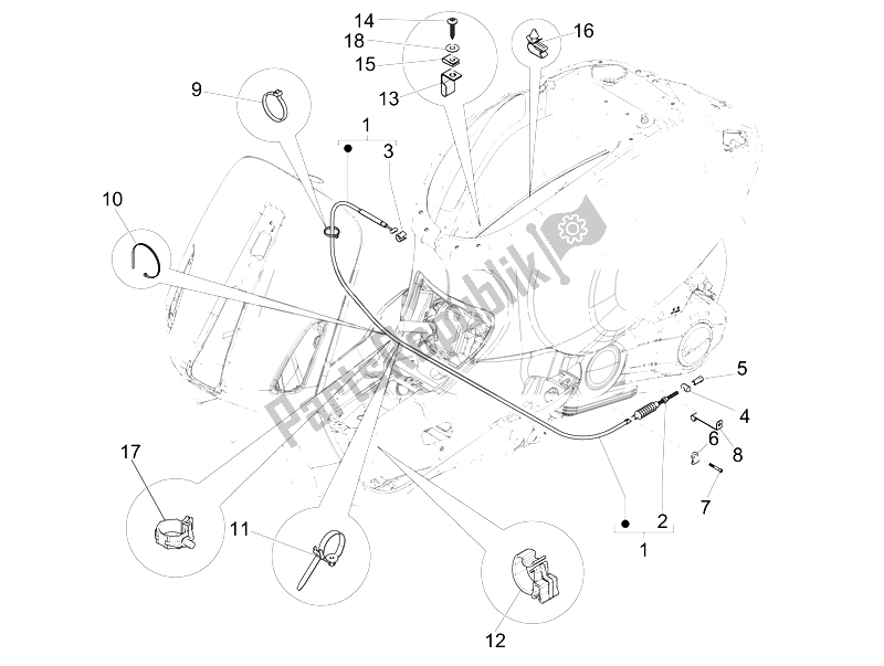 Toutes les pièces pour le Transmissions du Vespa Sprint 125 4T 3V IE Vietnam 2014