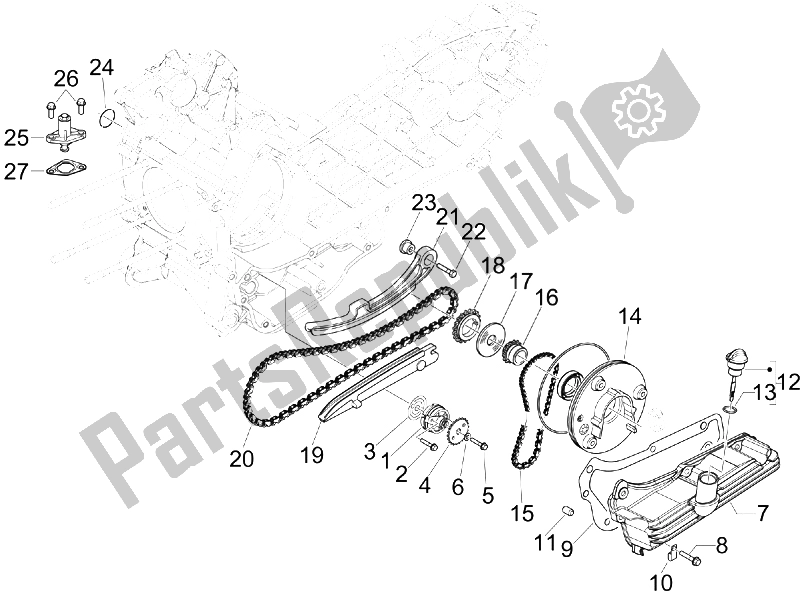 Toutes les pièces pour le La Pompe à Huile du Vespa S 150 4T IE College USA 2009