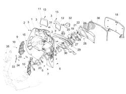 Front glove-box - Knee-guard panel