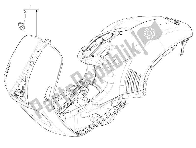 Toutes les pièces pour le Cadre / Carrosserie du Vespa 946 150 4T 3V ABS 2014