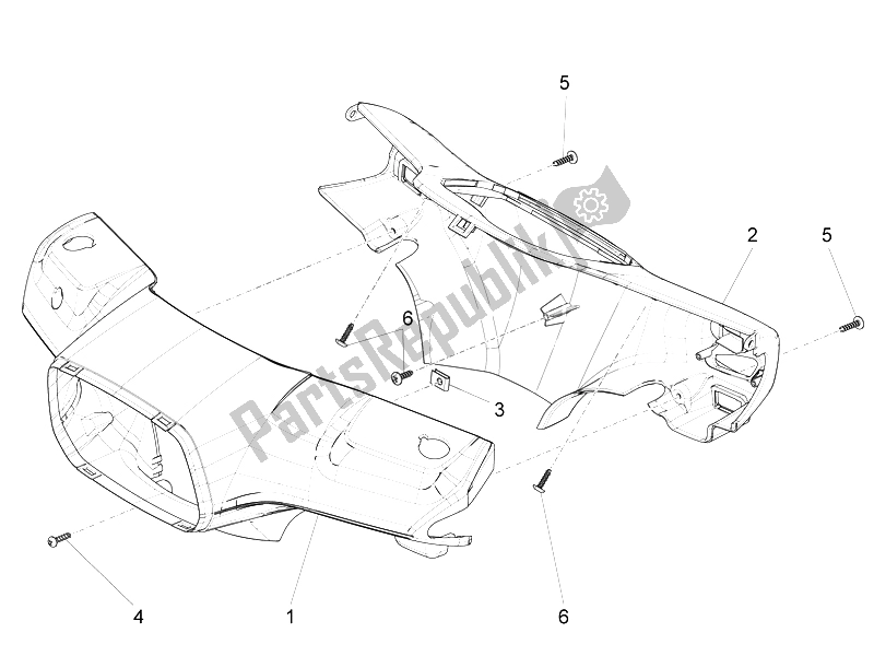 Toutes les pièces pour le Couvertures De Guidon du Vespa S 125 4T 3V IE 2012