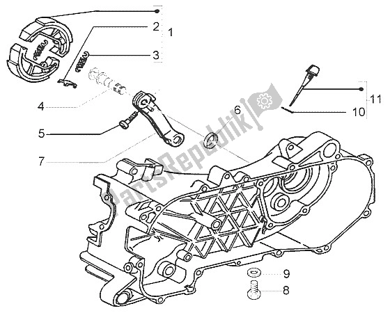 Toutes les pièces pour le Frein à Main du Vespa LX 50 2T 2005