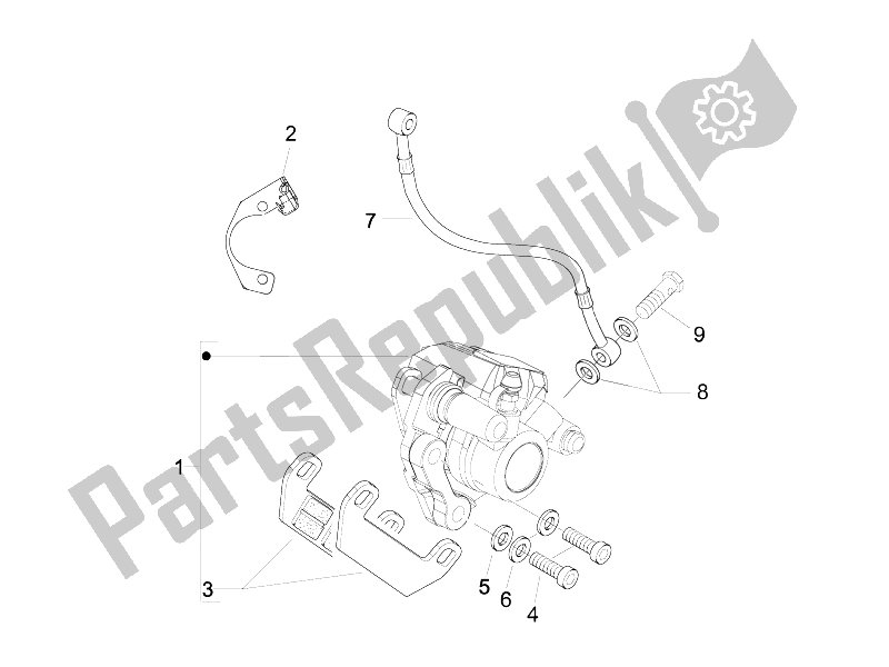 Toutes les pièces pour le Tuyaux De Freins - étriers du Vespa LX 50 4T 4V Touring 2010