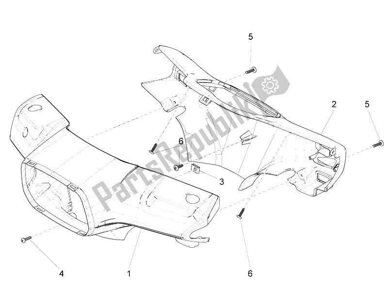 Toutes les pièces pour le Couvertures De Guidon du Vespa Vespa S 125 4T 3V E3 IE Asia 2012