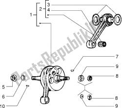 Crankshaft-con-rod-crank pin, assy