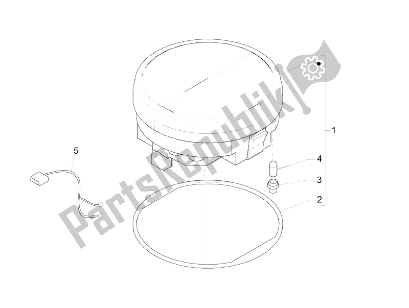 Wszystkie części do Tablica Rozdzielcza Liczników Vespa Vespa PX 125 EU Asia 2011