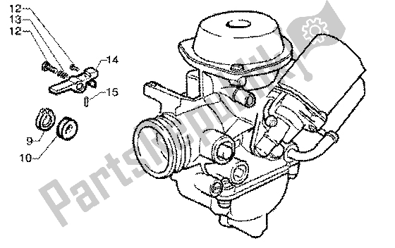 Toutes les pièces pour le Carburateur (2) du Vespa ET4 150 Leader 2000