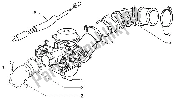 Todas las partes para Carburador de Vespa LX 50 4T 2005