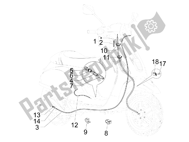 Toutes les pièces pour le Transmissions du Vespa S 50 2T College 2007