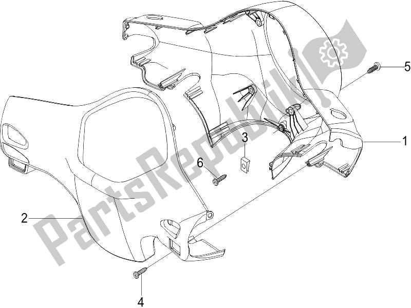 Wszystkie części do Pokrowce Na Kierownic? Vespa LX 50 4T USA 2006