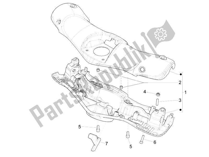 Toutes les pièces pour le Couvertures De Guidon du Vespa 946 150 4T 3V ABS 2014