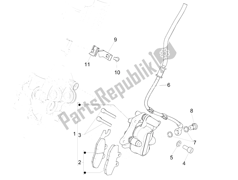 Todas las partes para Tubos De Frenos - Pinzas de Vespa 150 Sprint 4T 3V IE China 2015