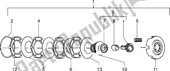 Toutes les pièces pour le Embrayage du Vespa PX 200 E 1985