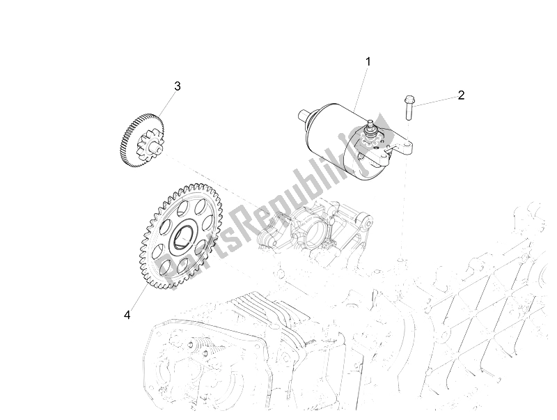 Toutes les pièces pour le Stater - Démarreur électrique du Vespa 946 150 2014