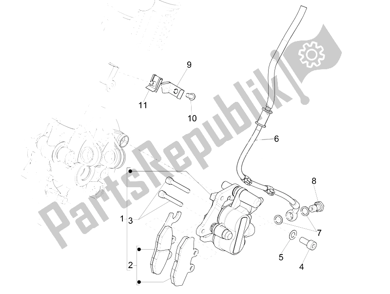 Toutes les pièces pour le Tuyaux De Freins - étriers du Vespa Sprint 125 4T 3V IE Vietnam 2014