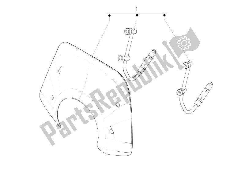 Alle onderdelen voor de Voorruit - Glas van de Vespa Vespa PX 150 EU Asia 2011