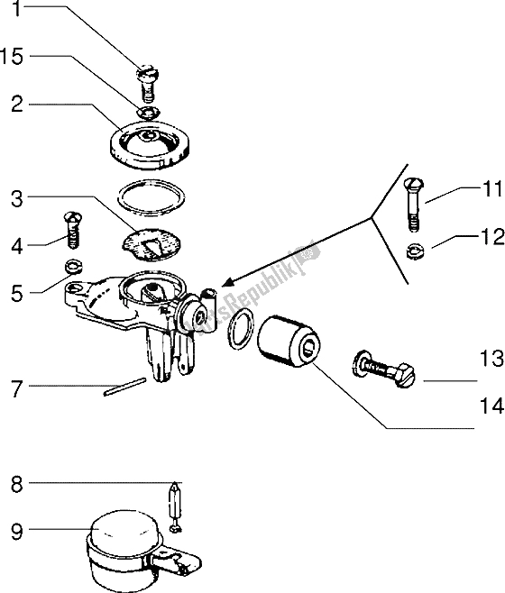 Todas las partes para Partes Componentes Del Carburador de Vespa PX 125 E 1992