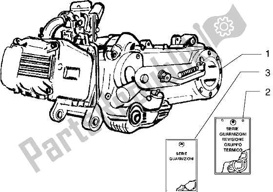 Todas as partes de Motor do Vespa 50 4T 1998