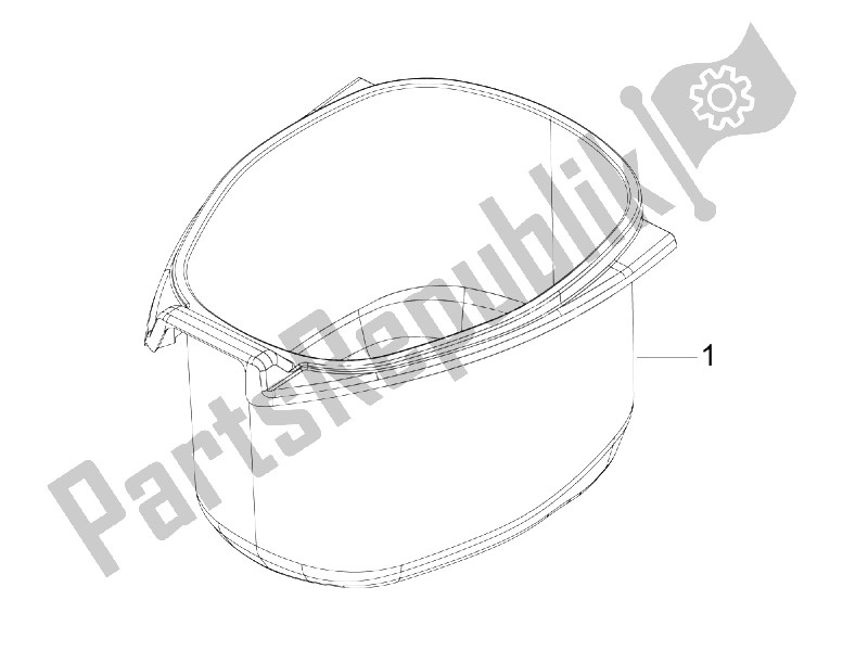 Tutte le parti per il Alloggiamento Casco - Sotto La Sella del Vespa LXV 150 4T USA 2009